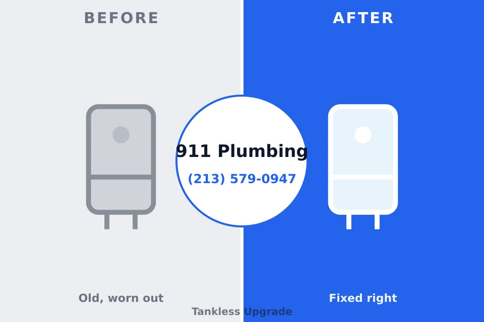 Before and after: plumbing company Columbia, TN